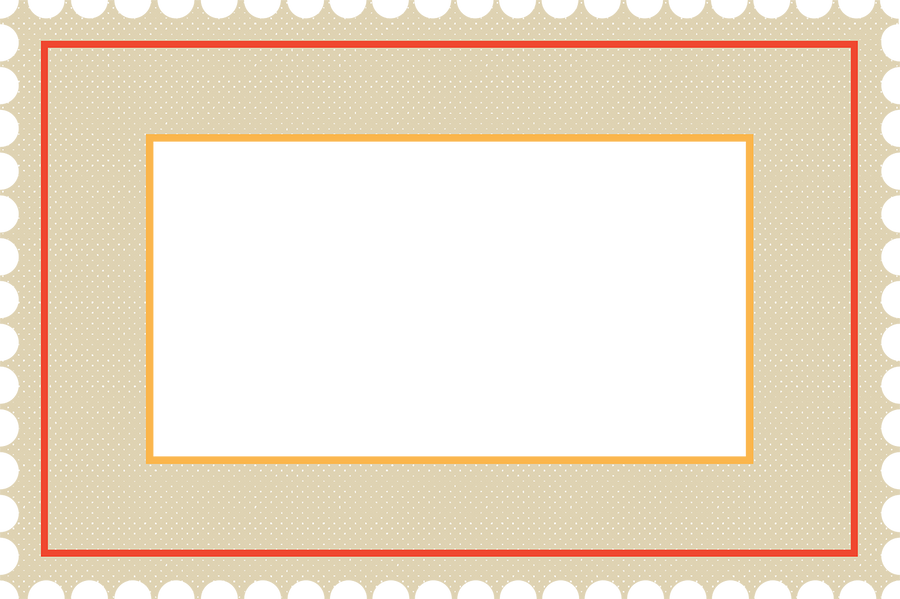 Textured Diwali Postage Stamp Frame