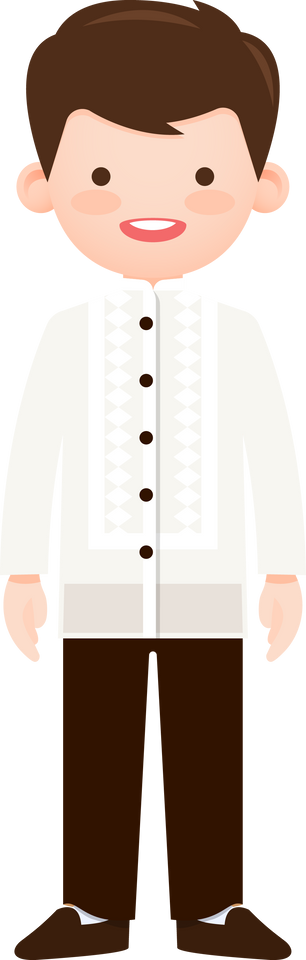 Man in Philippines national costume